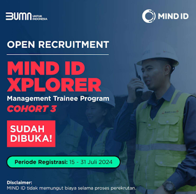 Loker PT Mineral Industri Indonesia (MIND ID) Loker PT Mineral Industri Indonesia (MIND ID)